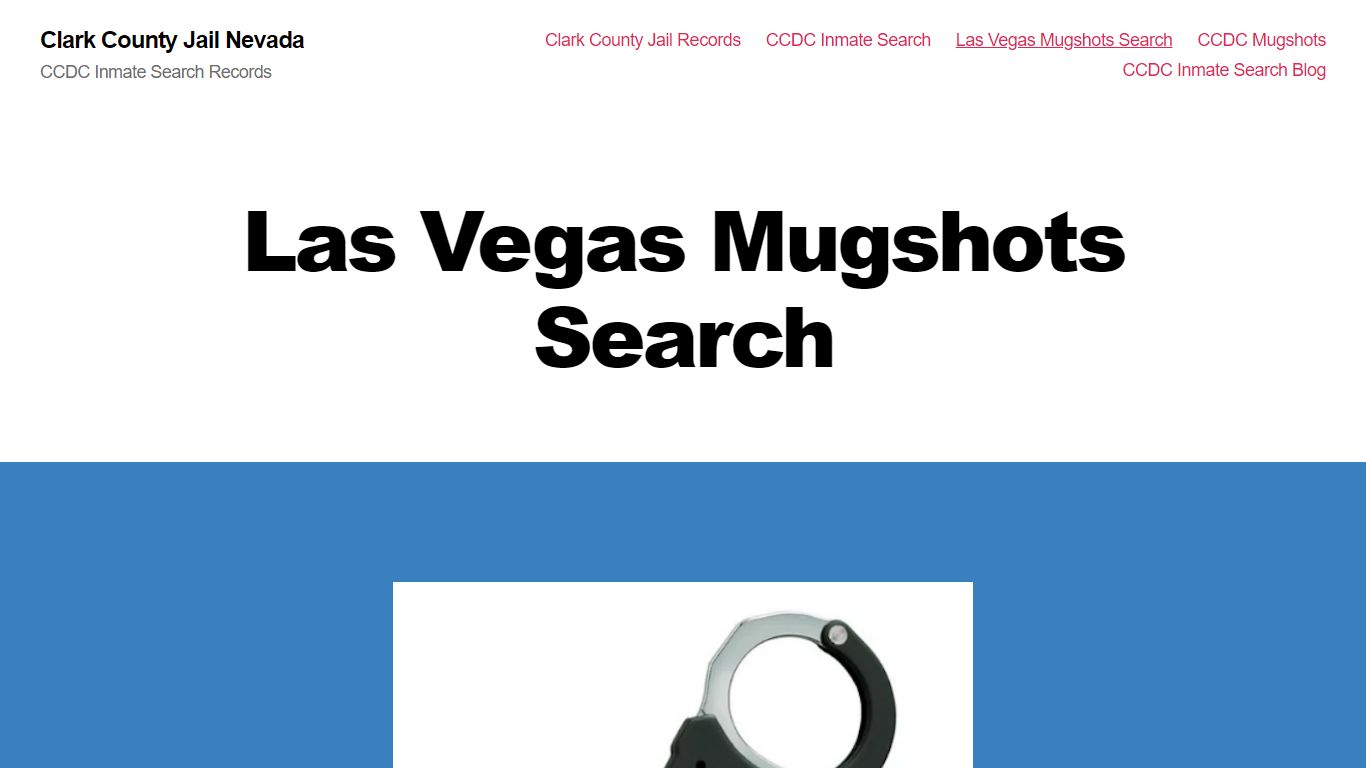 Las Vegas Mugshots Search - Clark County Jail Nevada